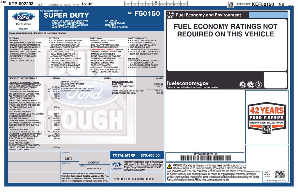 2019 Ford F-350 Super Duty LARIAT