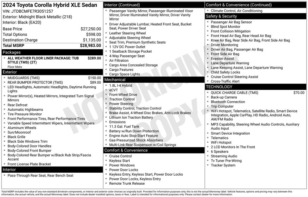 Certified Used 2024 Black Toyota XLE image 27