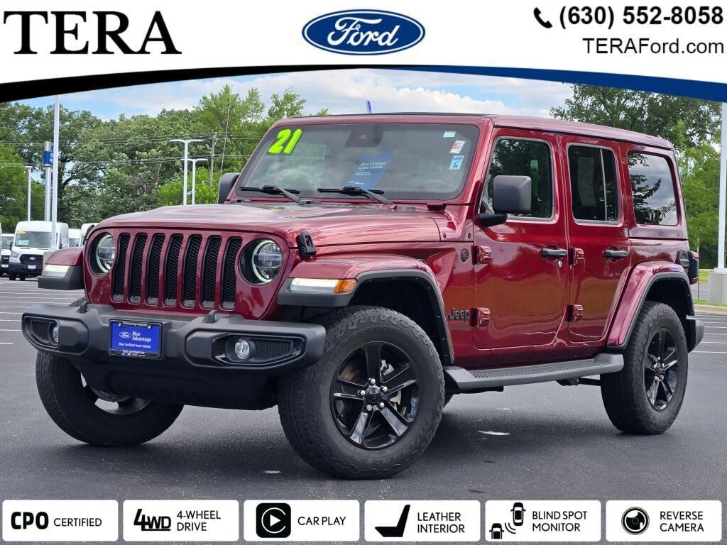 Snazzberry Pearlcoat 2021 Jeep Wrangler SUV / Crossover Four-Wheel Drive 8-Speed Automatic