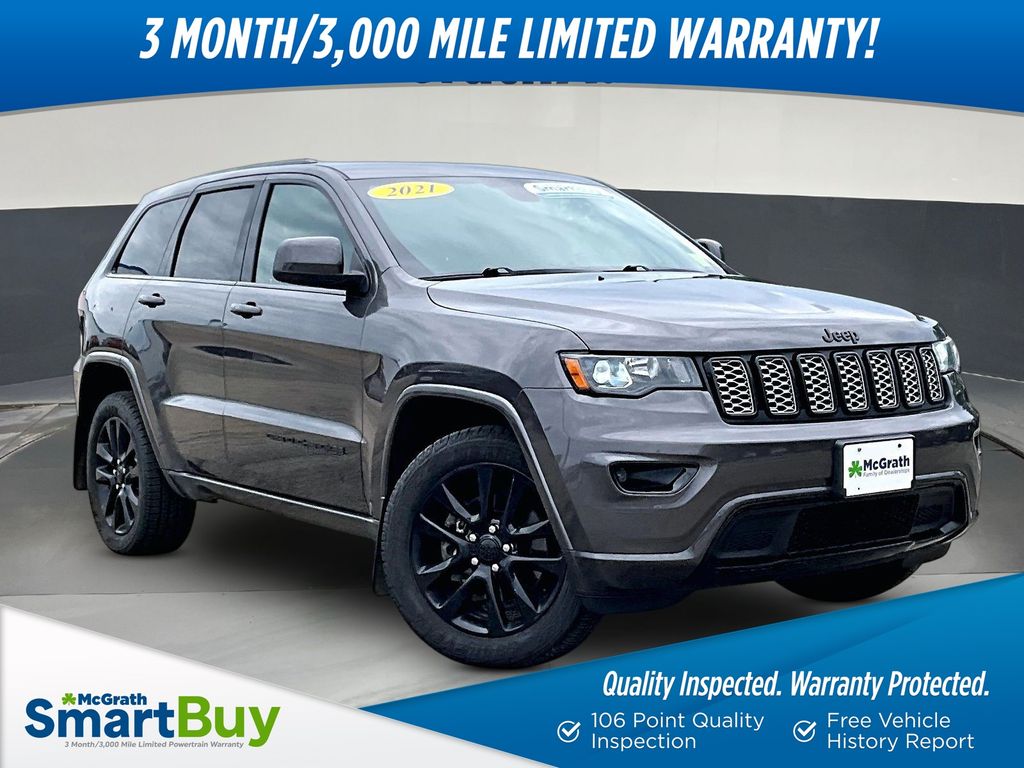 Gray (Granite Crystal Metallic Clearcoat) 2021 Jeep Grand Cherokee SUV / Crossover Four-Wheel Drive 8-Speed Automatic