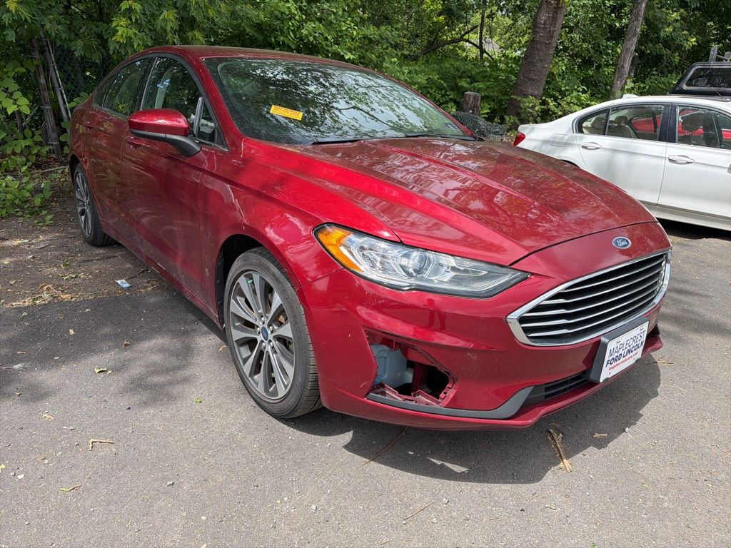 Ruby Red Metallic 2019 Ford Fusion Sedan All-Wheel Drive 6-Speed Automatic