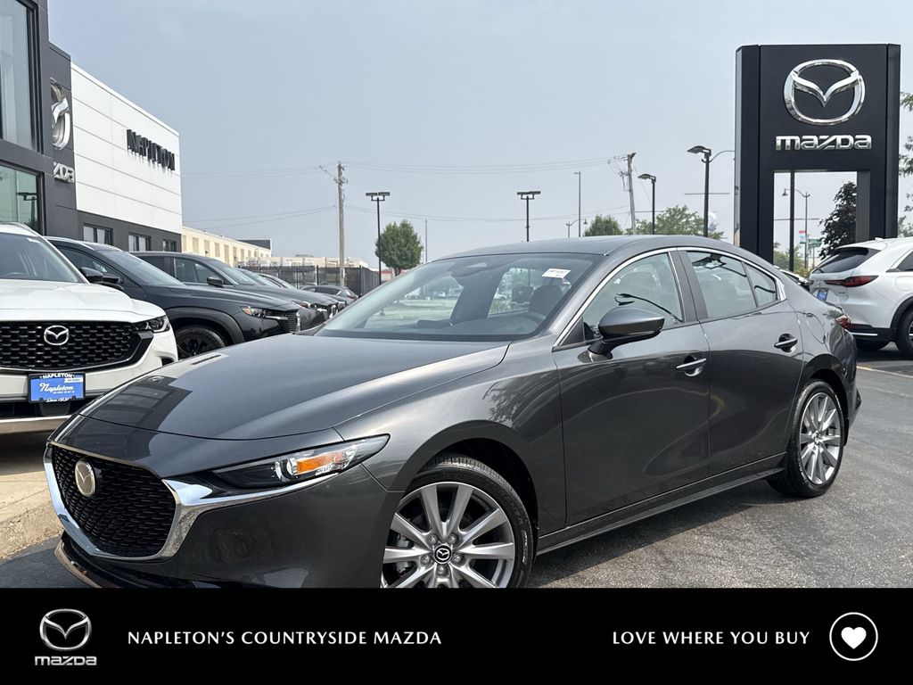 Machine Gray Metallic 2025 Mazda MAZDA3 Sedan Front-Wheel Drive 6-Speed Automatic
