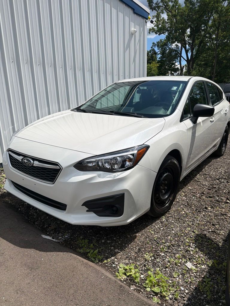 Crystal White Pearl 2018 Subaru Impreza Hatchback All-Wheel Drive Continuously Variable Transmission