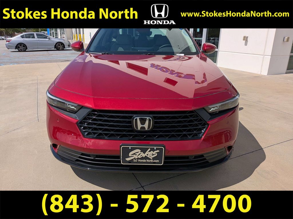 2025 Honda Accord Hybrid EX-L Red at Stokes Honda North