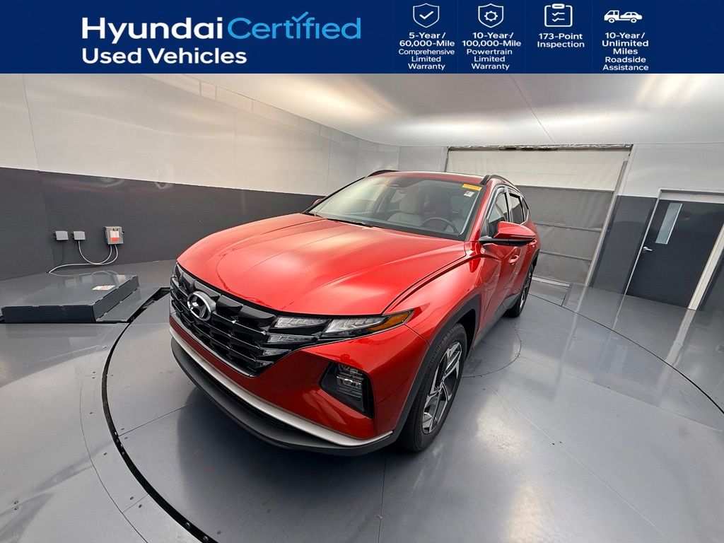 Calypso Red 2023 Hyundai Tucson SUV / Crossover Front-Wheel Drive 8-Speed Automatic