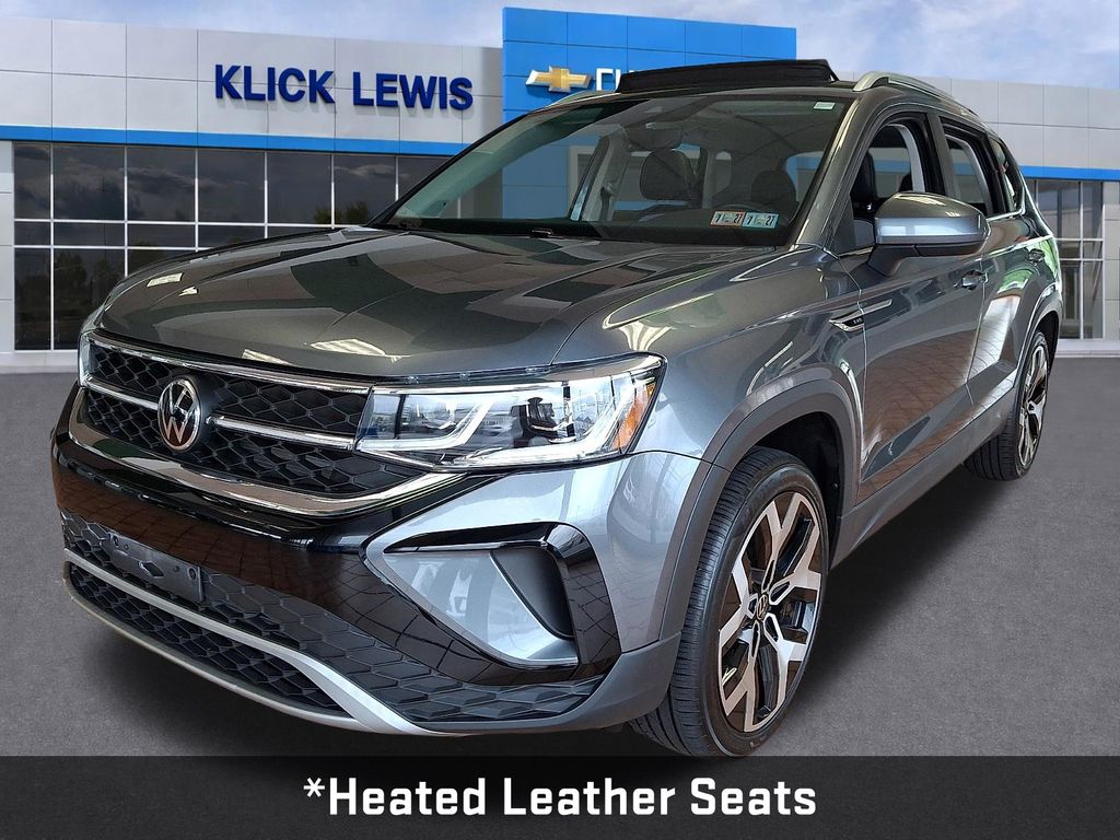 2022 Volkswagen Taos 1.5T SEL Gray at Subaru and VW of Moon Township