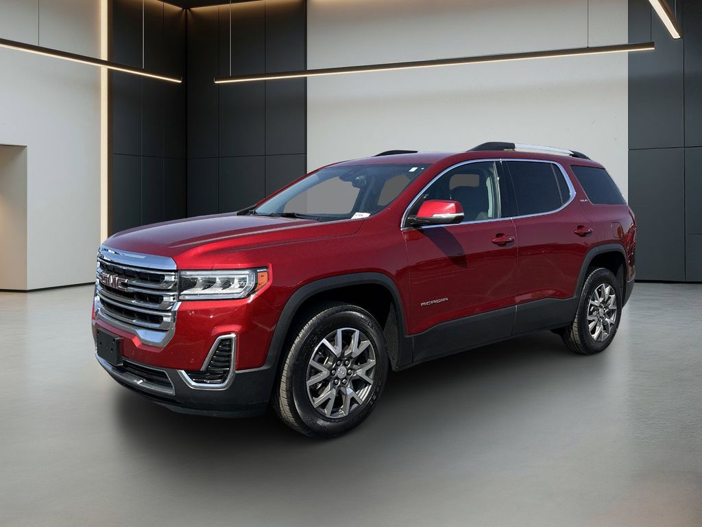 Volcanic Red Tintcoat 2023 GMC Acadia SLE FWD SUV / Crossover Front-Wheel Drive 9-Speed Automatic