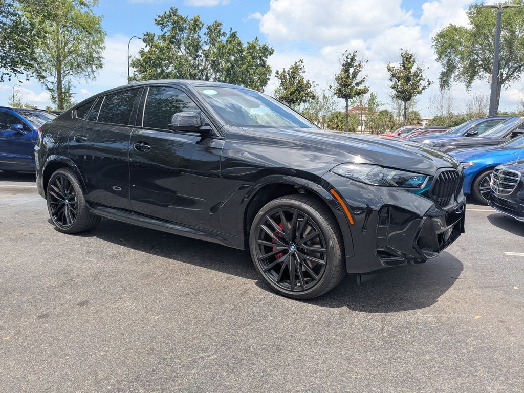 Black Sapphire Metallic 2025 BMW X6 xDrive40i AWD SUV / Crossover All-Wheel Drive 8-Speed Automatic