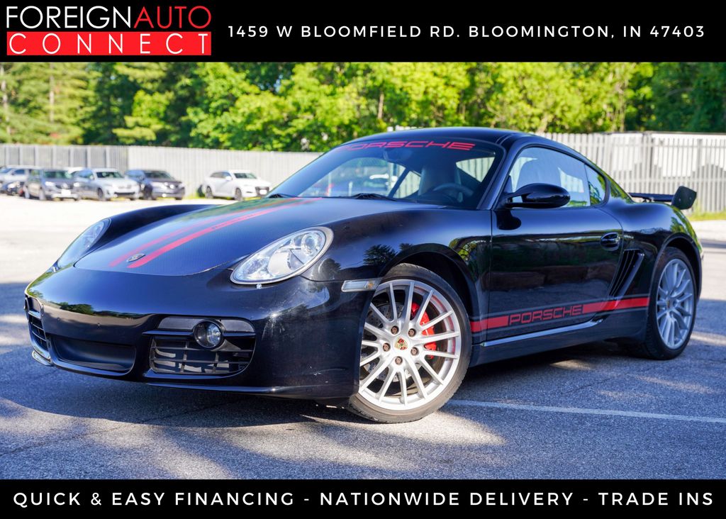 Black 2008 Porsche Cayman S Coupe Rear-Wheel Drive 6-Speed Manual Overdrive