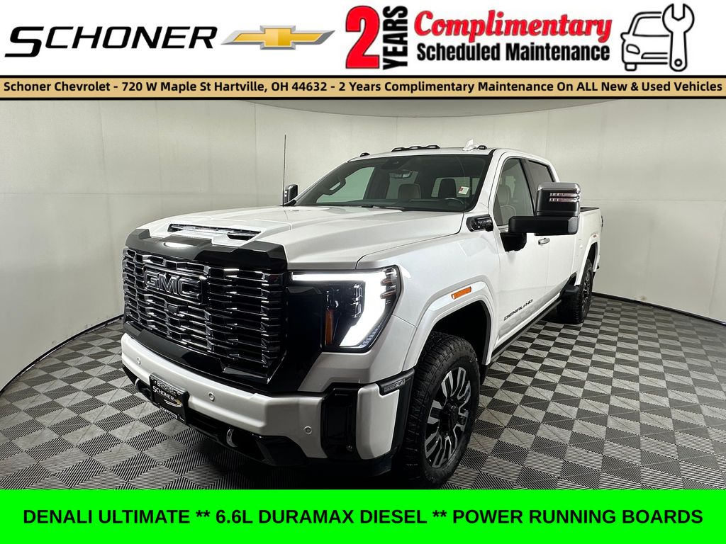 Summit White 2025 GMC Sierra 2500HD Pickup Truck Four-Wheel Drive Automatic