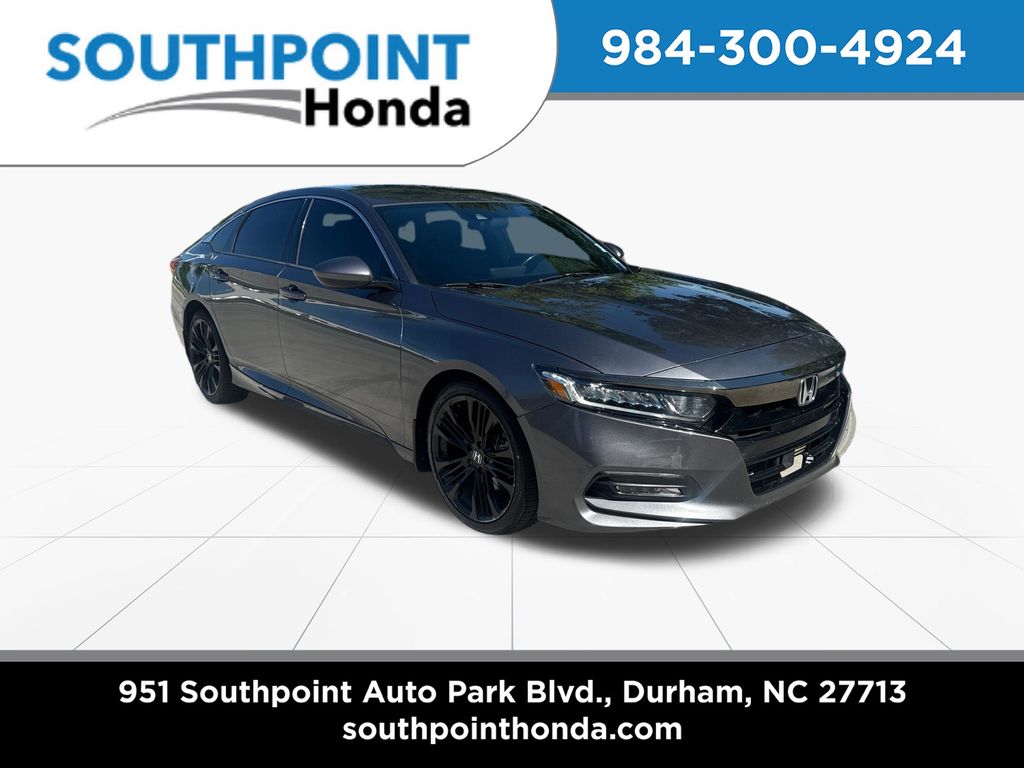 Gray (Modern Steel Metallic) 2018 Honda Accord Sedan Front-Wheel Drive Continuously Variable Transmission