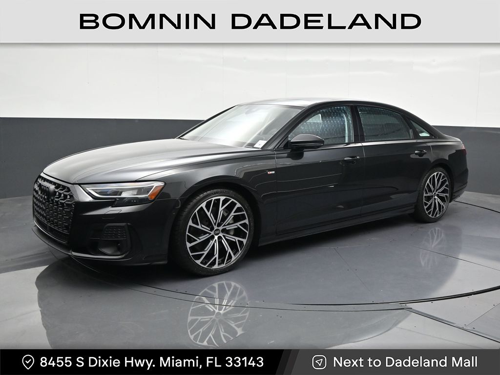 Black 2023 Audi A8 L quattro 55 TFSI Sedan All-Wheel Drive 8-Speed Automatic