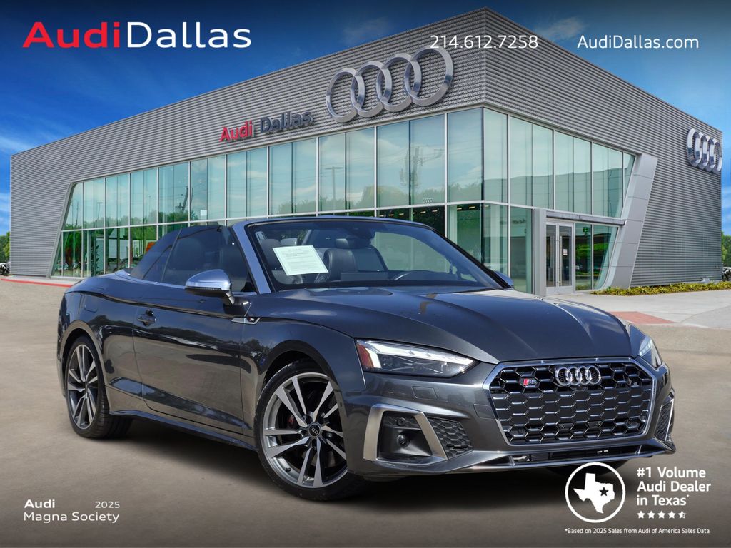 Daytona Gray Pearl Effect/Black Roof 2023 Audi S5 Convertible All-Wheel Drive 8-Speed Automatic