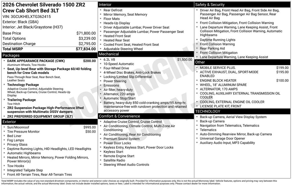 New 2026 Chevrolet Silverado 1500 Truck