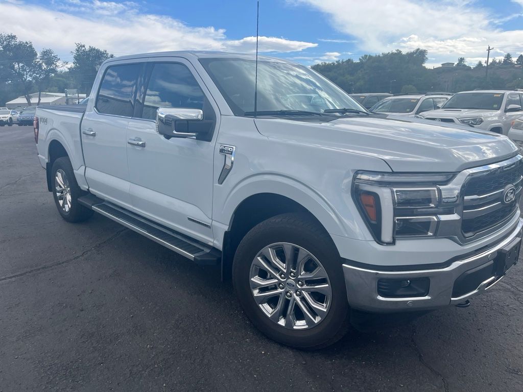 White Metallic 2025 Ford F-150 Pickup Truck Four-Wheel Drive Automatic