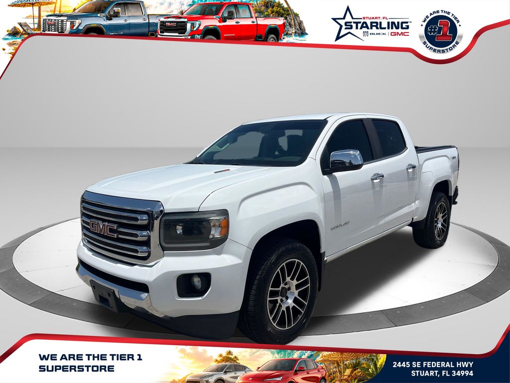 Summit White 2019 GMC Canyon Pickup Truck Four-Wheel Drive 6-Speed Automatic