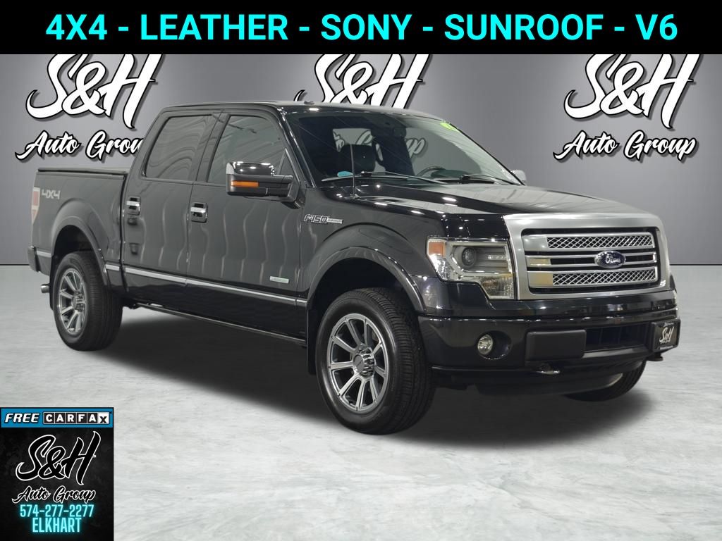 Tuxedo Black Metallic 2014 Ford F-150 Pickup Truck Four-Wheel Drive 6-Speed Automatic