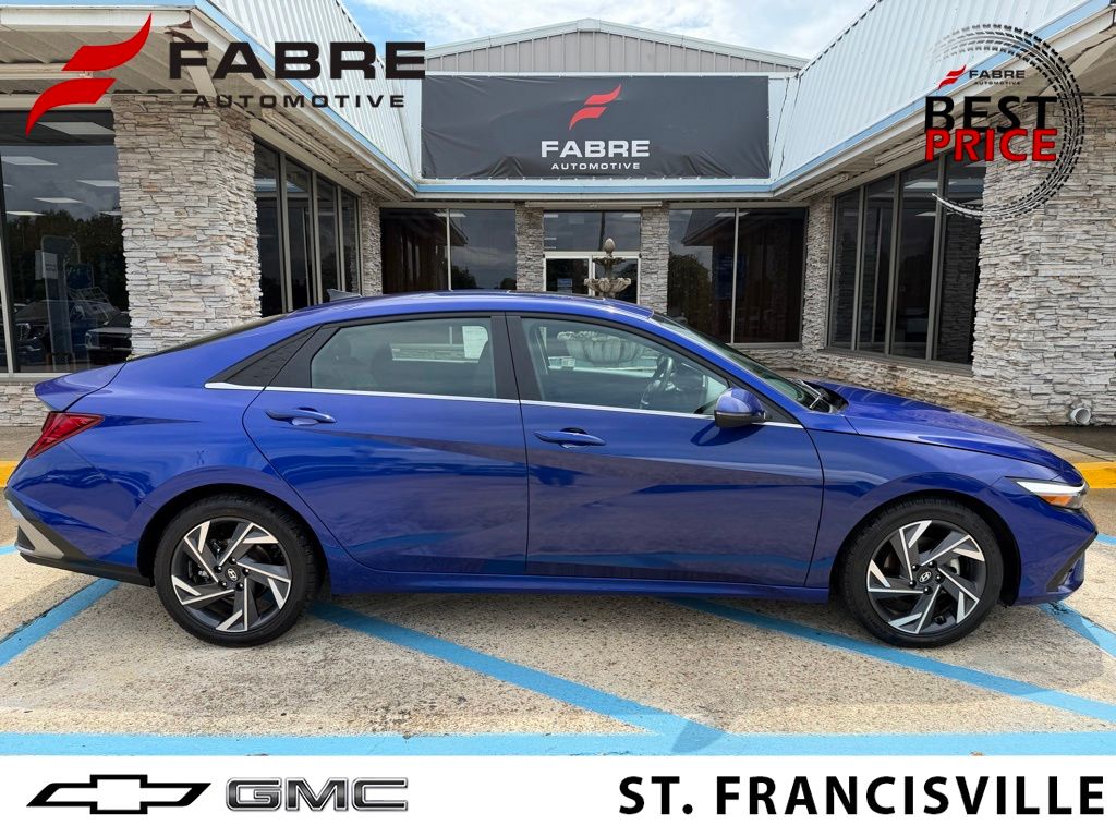 Intense Blue 2025 Hyundai Elantra Sedan Front-Wheel Drive Continuously Variable Transmission