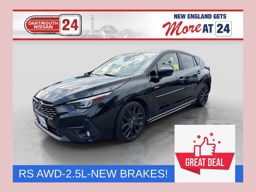 Crystal Black Silica 2024 Subaru Impreza Wagon All-Wheel Drive Continuously Variable Transmission