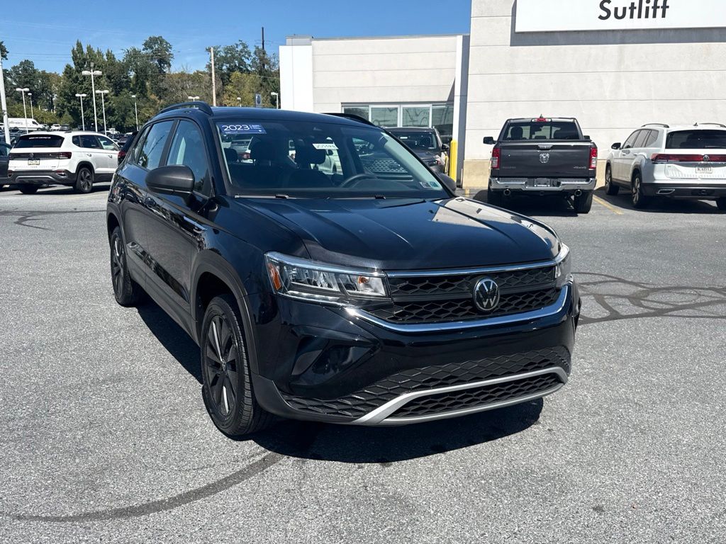 2023 Volkswagen Taos 1.5T S Black at Carlisle Cadillac Buick GMC