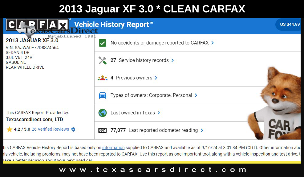 2013 Jaguar XF V6 SC 10