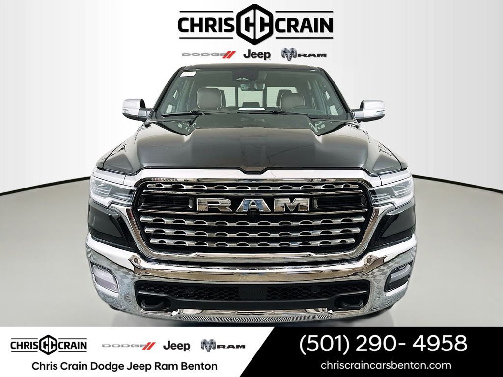 Diamond Black Crystal Pearlcoat 2026 RAM 1500 Limited Crew Cab 4WD Pickup Truck Four-Wheel Drive Automatic