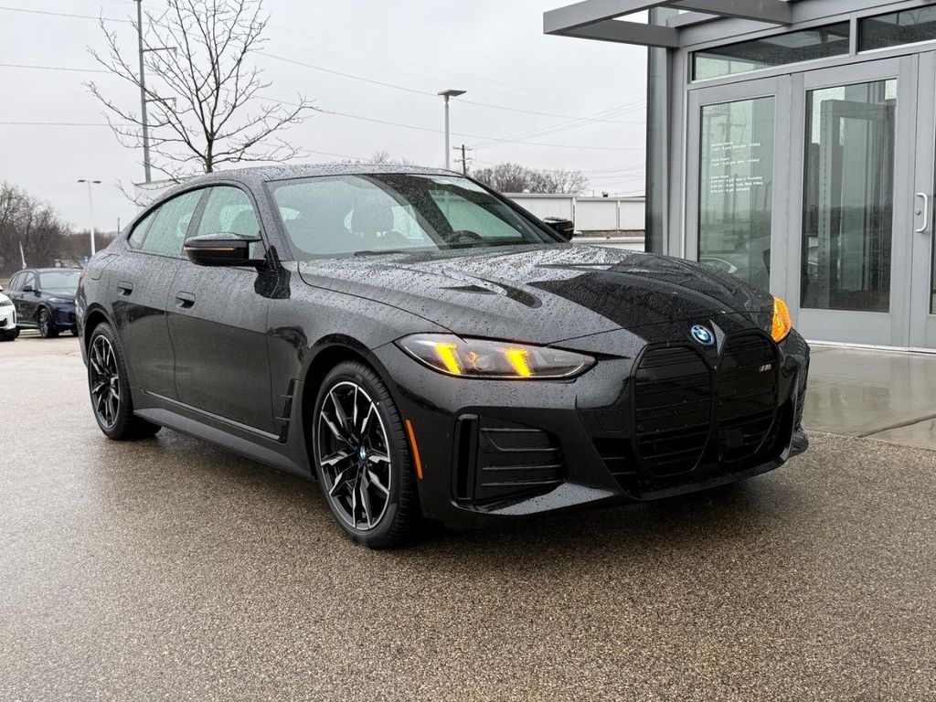 Black Sapphire Metallic 2025 BMW i4 M50 Gran Coupe AWD Sedan All-Wheel Drive Automatic