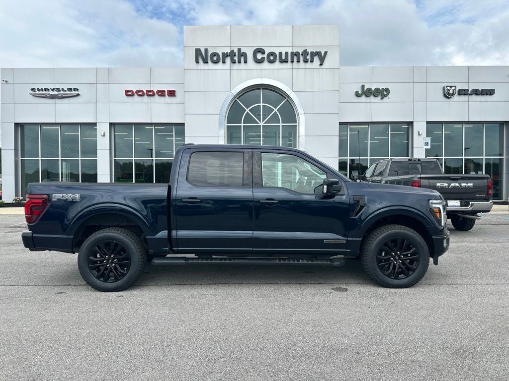 Blue Metallic 2024 Ford F-150 Pickup Truck Four-Wheel Drive Automatic