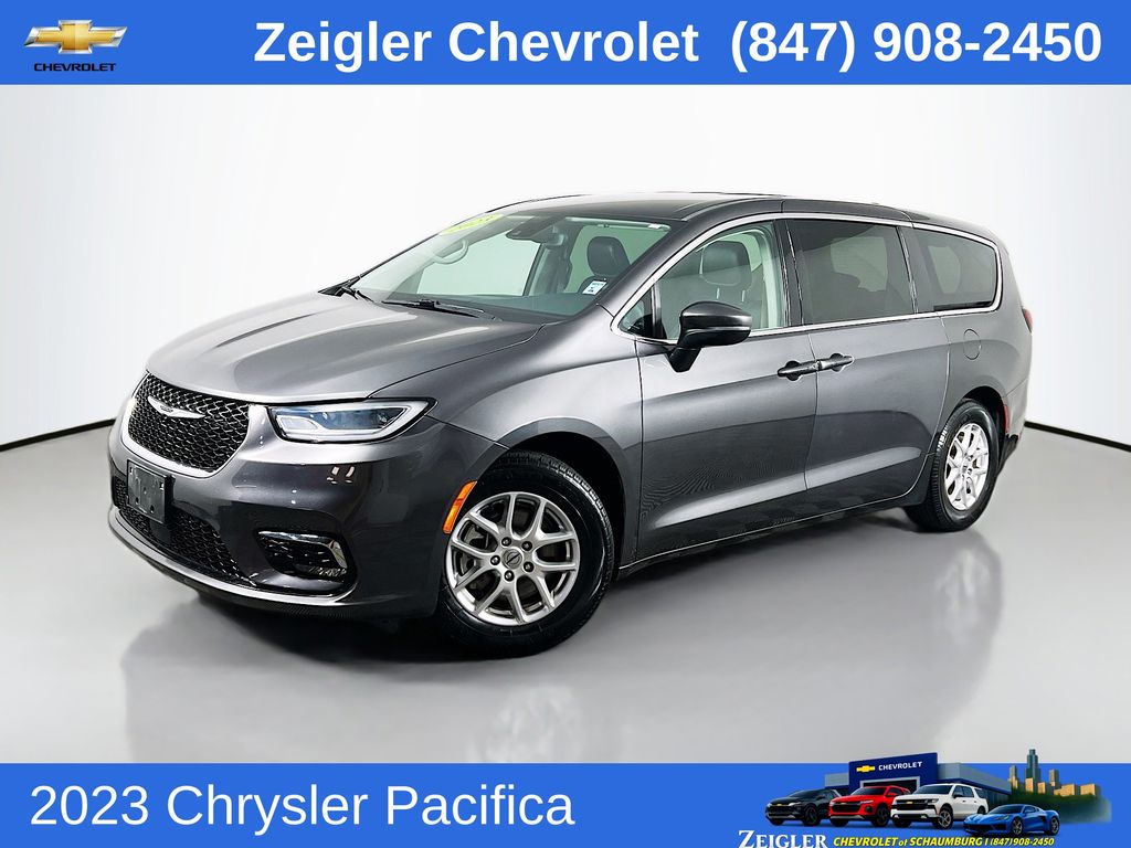 Gray (Granite Crystal Metallic Clearcoat) 2023 Chrysler Pacifica Touring L FWD Minivan Front-Wheel Drive 9-Speed Automatic