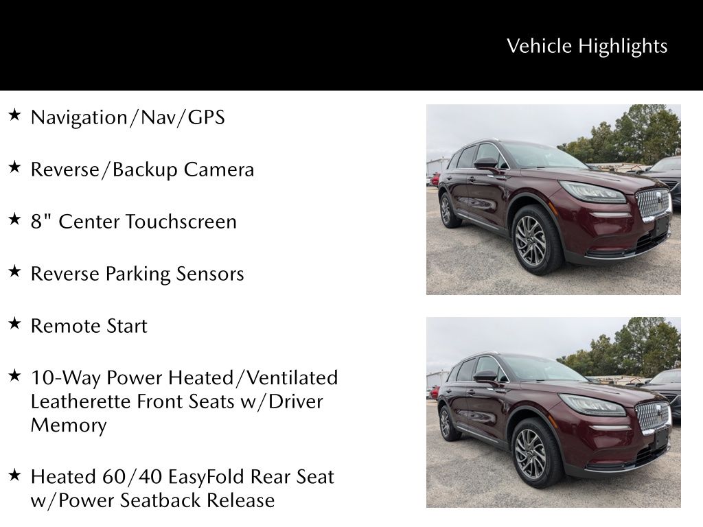2021 Lincoln Corsair Standard
