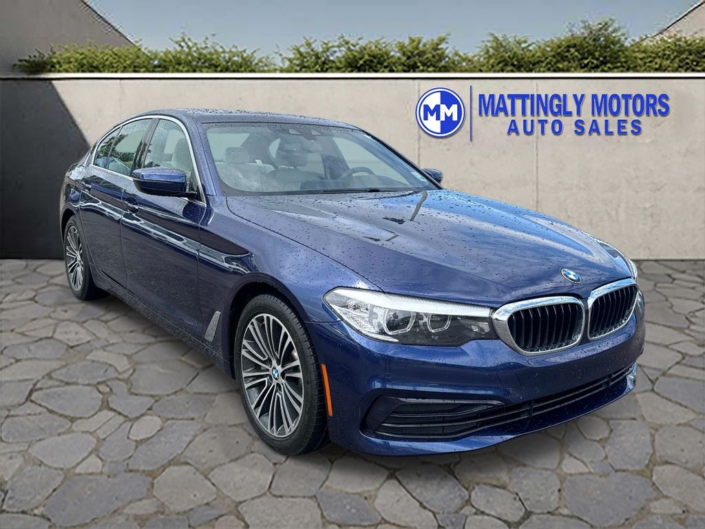 Mediterranean Blue Metallic 2019 BMW 5 Series 530i Sedan RWD Sedan Rear-Wheel Drive 8-Speed Automatic