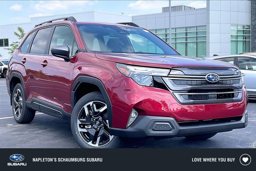 Crimson Red Pearl 2026 Subaru Forester Hybrid SUV / Crossover All-Wheel Drive Continuously Variable Transmission