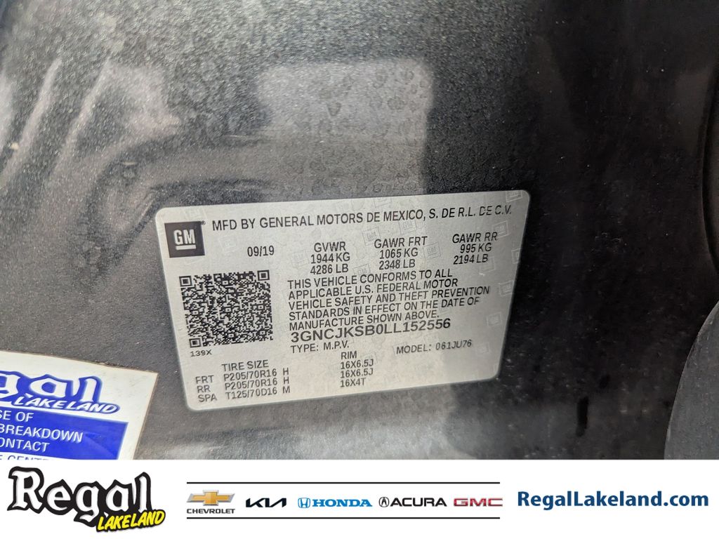 used 2020 Chevrolet Trax car, priced at $10,893