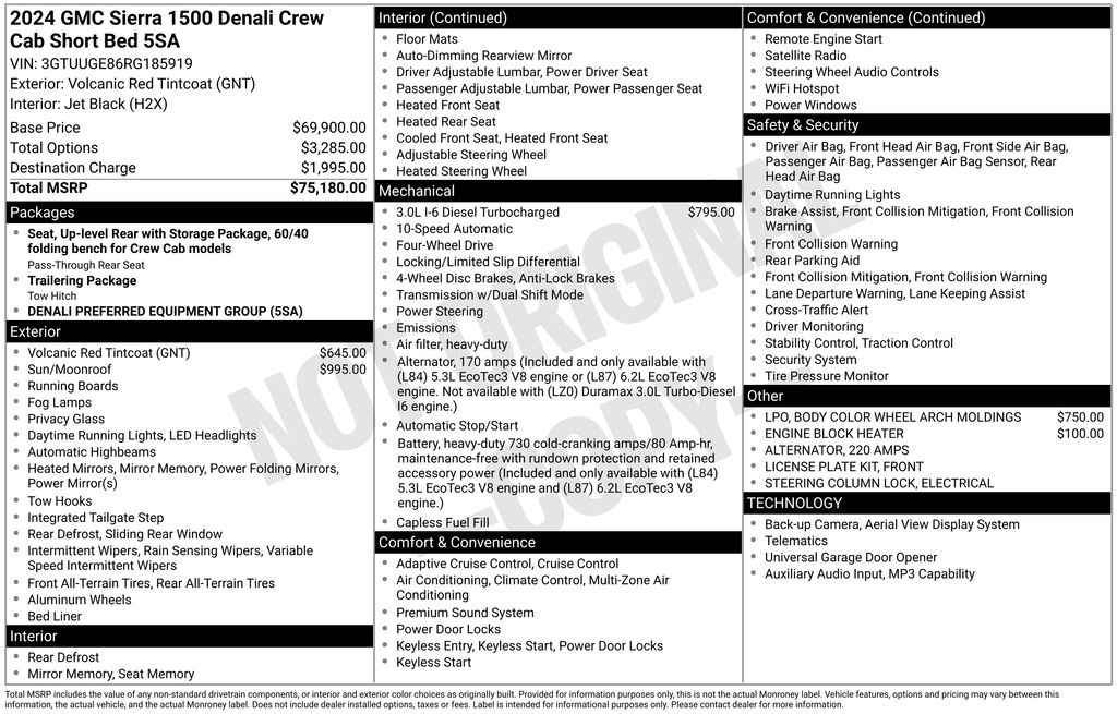 Used 2024 Red GMC Denali image 44
