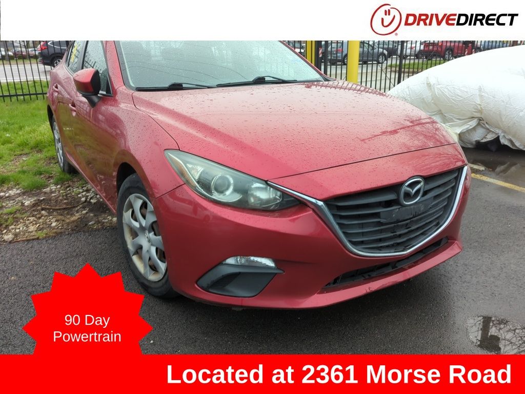 Soul Red Metallic 2014 Mazda MAZDA3 i Sport Sedan Front-Wheel Drive 6-Speed Automatic
