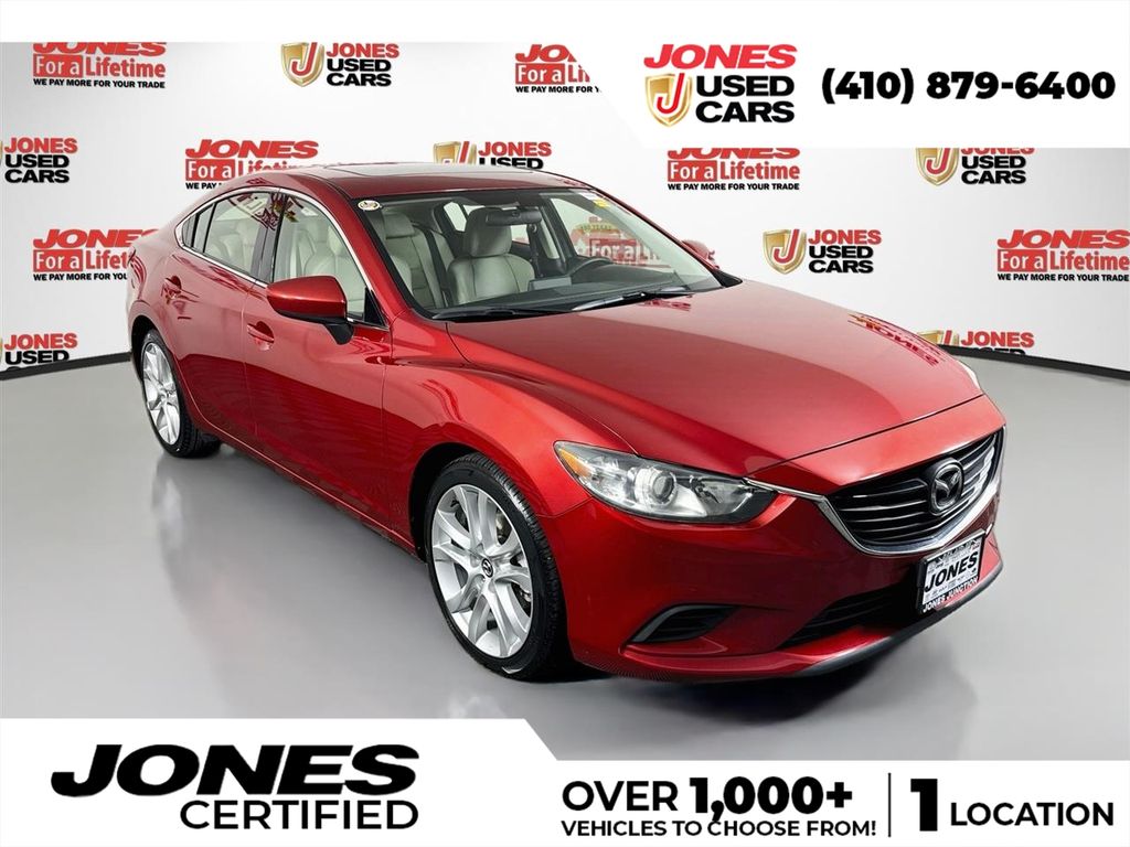 Red Metallic 2016 Mazda MAZDA6 Sedan Front-Wheel Drive 6-Speed Automatic