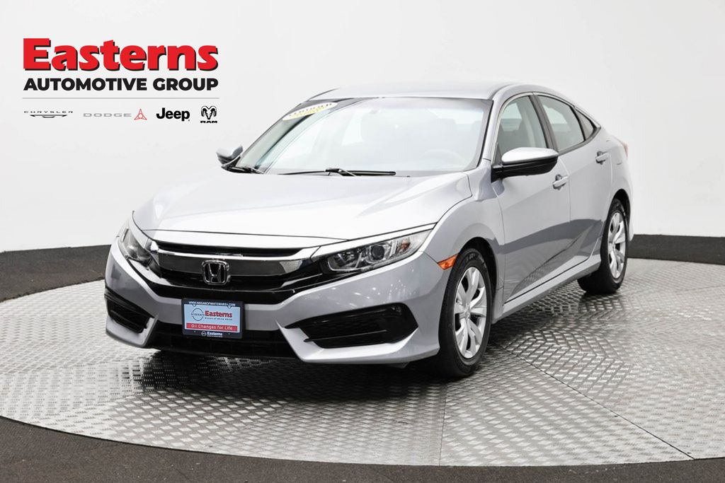Silver 2017 Honda Civic Sedan Front-Wheel Drive Continuously Variable Transmission