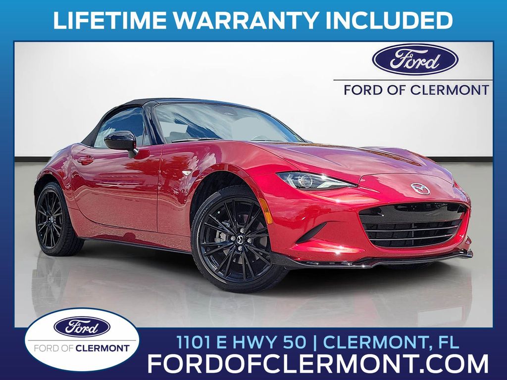 Red Crystal 2024 Mazda MX-5 Miata Club RWD Convertible Rear-Wheel Drive 6-Speed Manual