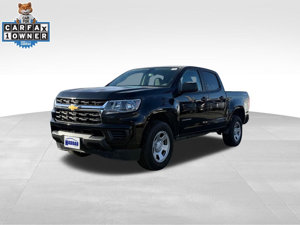 Black 2022 Chevrolet Colorado Work Truck Crew Cab 4WD Pickup Truck Four-Wheel Drive 8-Speed Automatic