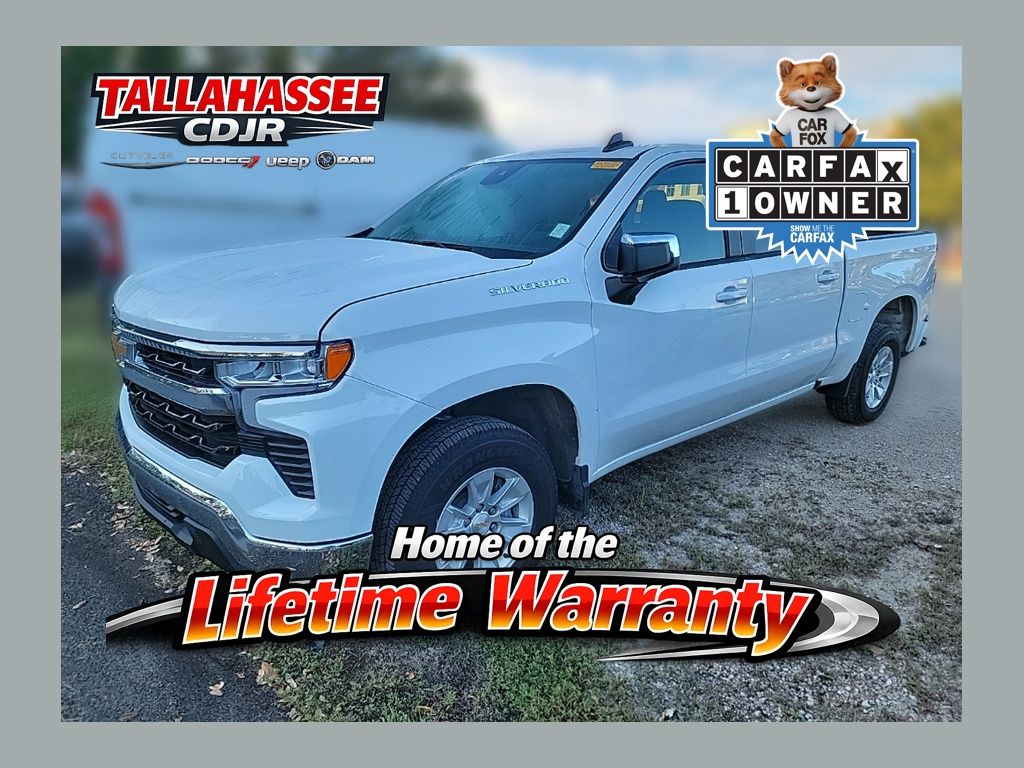 Summit White 2025 Chevrolet Silverado 1500 Pickup Truck 4X2 Automatic