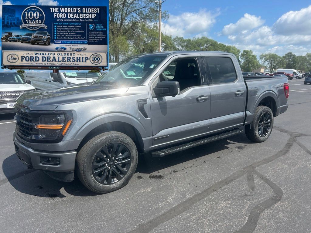 Gray Metallic 2024 Ford F-150 Pickup Truck Four-Wheel Drive Automatic