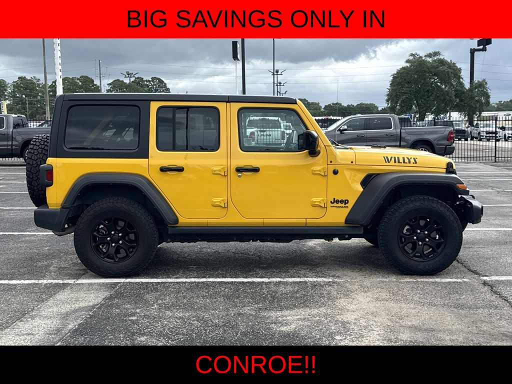 2021 Jeep Wrangler Unlimited Willys Yellow at Bayway Chrysler Dodge Jeep Ram