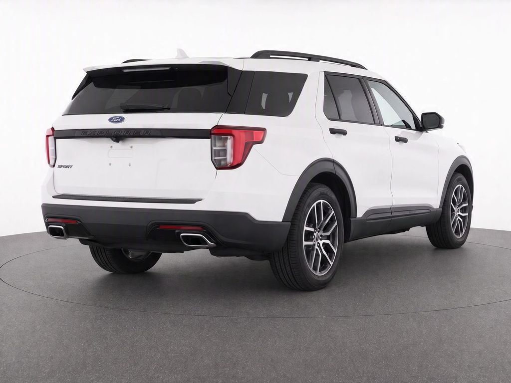 Used 2017 White Platinum Clearcoat Metallic Ford Sport image 3