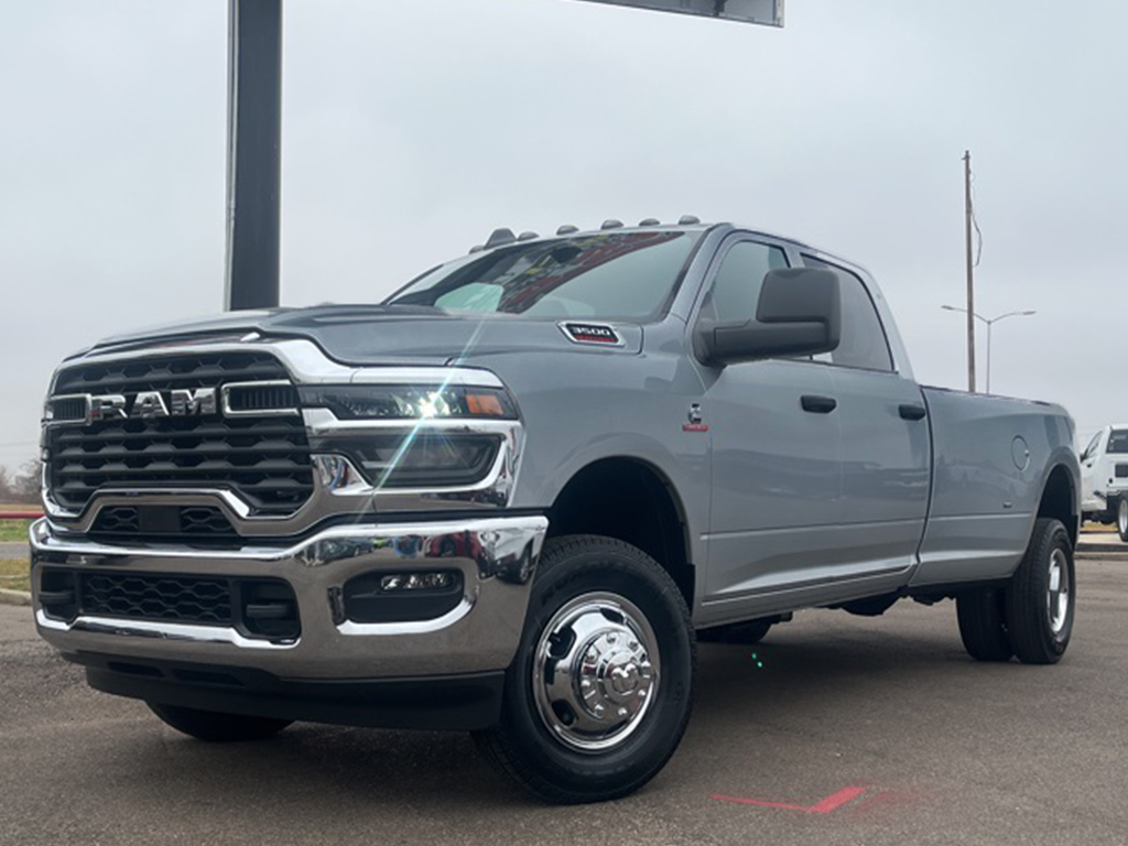 Silver Zynith 2026 RAM 3500 Tradesman Crew Cab LB DRW 4WD Pickup Truck Four-Wheel Drive 8-Speed Automatic