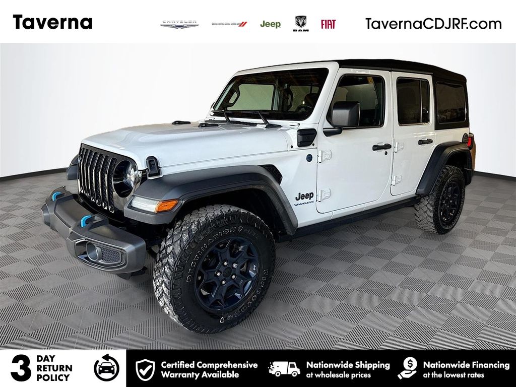 Bright White Clearcoat 2023 Jeep Wrangler 4xe Willys 4WD SUV / Crossover Four-Wheel Drive 8-Speed Automatic