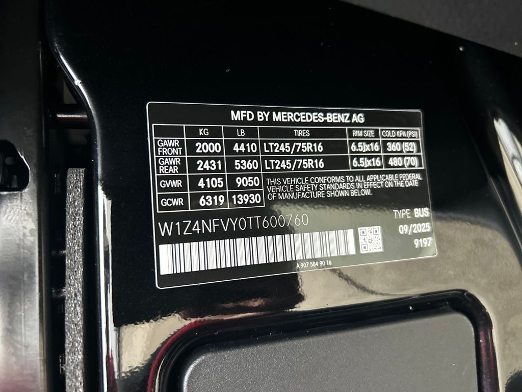 2026 Mercedes-Benz Sprinter 2500 Passenger 144 WB Black at John Sisson Motors