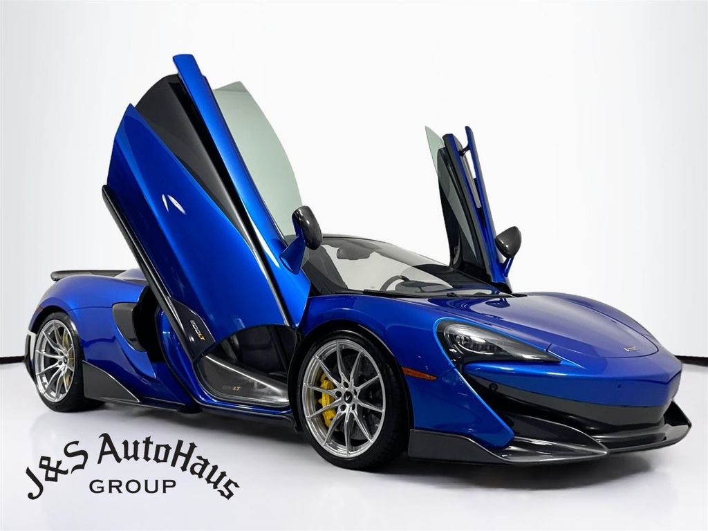 Blue 2020 McLaren 600LT Convertible Rear-Wheel Drive 7-Speed Automatic