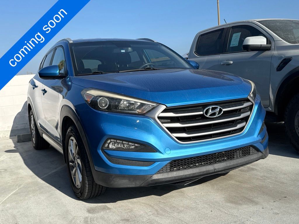 Caribbean Blue 2017 Hyundai Tucson SUV / Crossover All-Wheel Drive 6-Speed Automatic