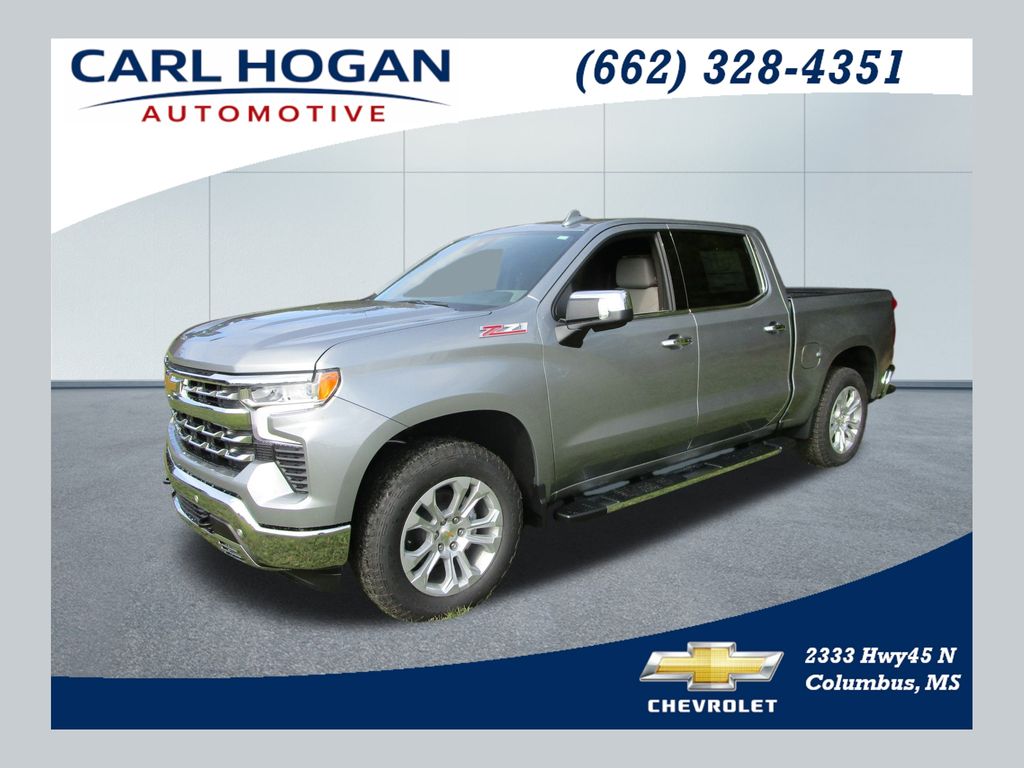 Sterling Gray Metallic 2026 Chevrolet Silverado 1500 LTZ Crew Cab 4WD Pickup Truck Four-Wheel Drive Automatic
