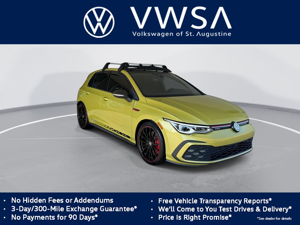 Polemo Yellow w/Black Roof 2023 Volkswagen Golf GTI Hatchback Front-Wheel Drive 6-Speed Manual